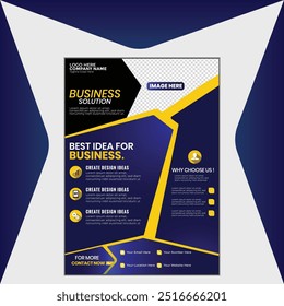 Professional eye-catching modern corporate flyer design template 