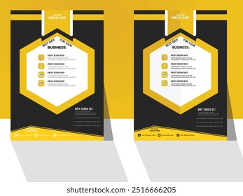 Professional eye-catching modern corporate flyer design template 
