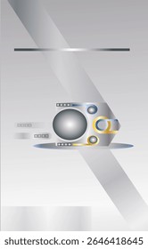 Professional F4 size banner template in vertical layout, suitable for promotional, educational, or informational purposes, ready to print or edit digitally.