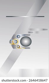 Professional F4 size banner template in vertical layout, suitable for promotional, educational, or informational purposes, ready to print or edit digitally.