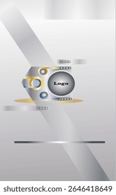 Professional F4 size banner template in vertical layout, suitable for promotional, educational, or informational purposes, ready to print or edit digitally.