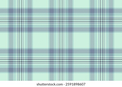 Professional fabric background vector, screen textile check tartan. Furniture texture seamless pattern plaid in light and pastel colors palette.