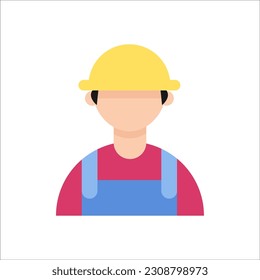 professional farmer avatar icon. Farmer professional icon vector illustration isolated