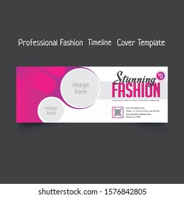 Professional Fashion Timeline Cover Template Design