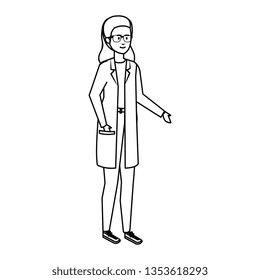 professional female doctor avatar character