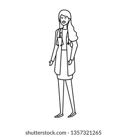 professional female doctor with stethoscope