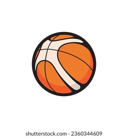 FIBA profesional línea de baloncesto icono vector de arte para sitios web de aplicaciones y placa de equipo