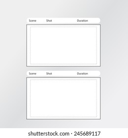 professional film storyboard template easy present stock vector