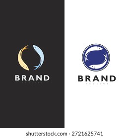 Professional Fish Symbol Vector Logo for Fishing Industry Branding Design