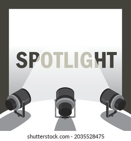 professional flash spotlights card style