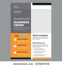 Diseño de volante profesional y plano para empresas y propietarios de agencias