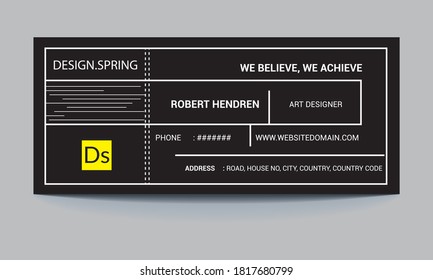 Professional flat and modern email signature template design