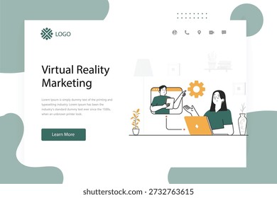 Professional Flat Vector Business Marketing and Virtual Healthcare Illustration Collection