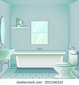 Ilustración del fondo del baño en formato vectorial editable.