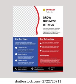 Professionelles Flyer-Design mit klarer Inhaltshierarchie.

Ein professionelles Flyer-Design mit klarer Content-Hierarchie für eine einfache Informationsübermittlung. Das strukturierte Layout führt die Betrachter durch Überschriften, unterstützenden Text, visuelle Elemente und Kontaktdetails in einer logischen Reihenfolge. Geeignet für Druckmaterialien und digitale Plattformen. Das Design betont die Lesbarkeit und die visuelle Harmonie und ermöglicht die Anpassung, ohne die Konsistenz zu verlieren. Ideal für Werbebotschaften, Ankündigungen und informative Inhalte.

Dynamische Geschäftsflyer-Vorlage mit viel Platz für Firmenlogo und Marketingbotschaft, um neue Kunden zu gewinnen und Dienstleistungen zu skizzieren Vorteile und Unternehmensinformationen einschließlich Kontaktdaten und Adresse perfekt für Werbung oder Unternehmensankündigungen
