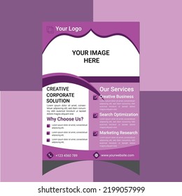 Professional flyer design for multiple purpose uses 