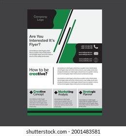 Professionelles Flyer-Template-Design.