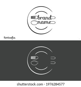 Professional food logo design template