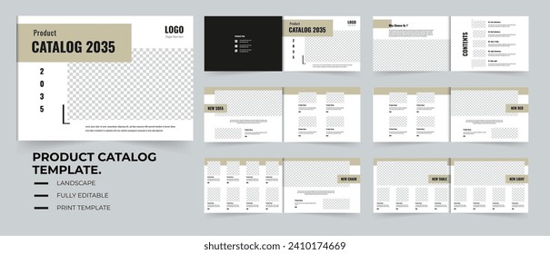 Professional furniture Product catalog design template