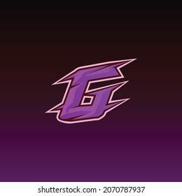 professional G letter gaming logo vector illustration