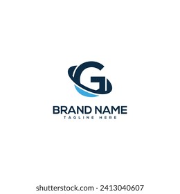 Elemento vector de diseño del logotipo de la tecnología de letras G profesionales.