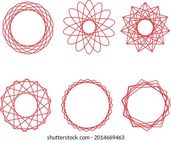 Professional geometric shapes on a white background