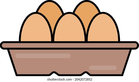 A professional golden egg dish on a white background