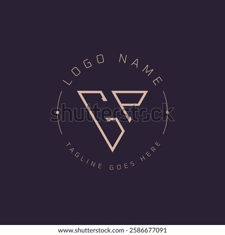 Professional GP Logo. Modern Minimal GP Letter Monogram Emblem for Premium Branding