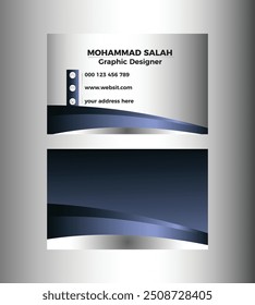 Professional Gradient Business Card Template with Smooth Color Gradients and Clean Typography
