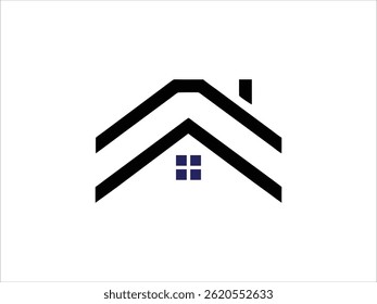 Ein professionelles Grafikdesign eines Dachdeckers, der auf dem Dach eines Hauses arbeitet und den Dacheindeckungsprozess betont.