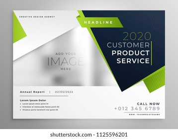 professional green business brochure design