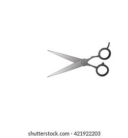 Professional Hair cutting Scissors icon,vector illustration.