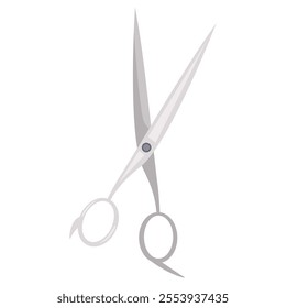 Professional hair cutting scissors vector illustration, barber scissors clip art, hairdressing equipment icon, hairdresser equipment clipart, beauty salon tools