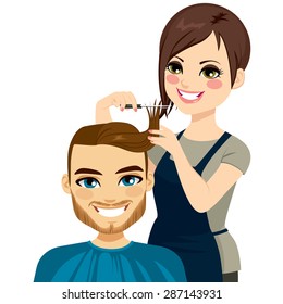 Hair Stylist Cartoon Images Stock Photos Vectors Shutterstock