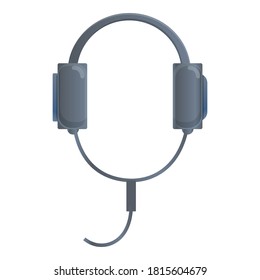 Professional headphones icon. Cartoon of professional headphones vector icon for web design isolated on white background