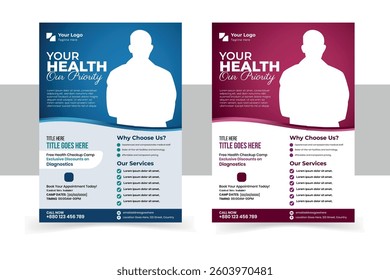 Professional Healthcare Flyer | Hospital And Doctor Services.