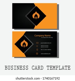 Professional horizontal simple clean and clear modern Business Card template vector design