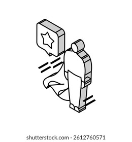 professional human isometric icon vector. professional human sign. isolated symbol illustration