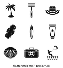 Professional hygiene icons set. Simple set of 9 professional hygiene vector icons for web isolated on white background
