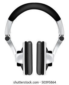 Professional icon of the headphones. Mesh tool used