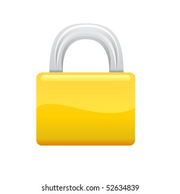 Professional icon of a lock