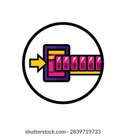 Professional icon set collection with kafka message queue icon symbols for web and mobile interface design, infographics, and UI projects.