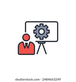 professional icon. vector.Editable stroke.linear style sign for use web design,logo.Symbol illustration.