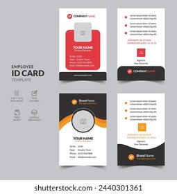 Professionelle ID-Card-Design und Layout-Vorlage