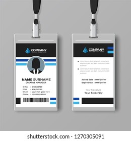 Professional ID card design template