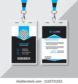 Design-Vorlage für professionelle ID-Karten