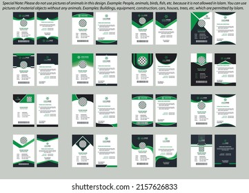 Professional ID card Design Template Bundle