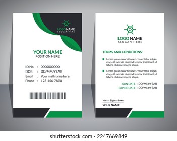 Professional ID Card Design Template