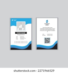 Plantilla de diseño de tarjeta de identificación profesional