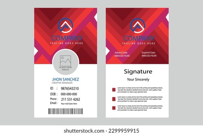 professional id card design template, professional id card design psd, professional id card design format